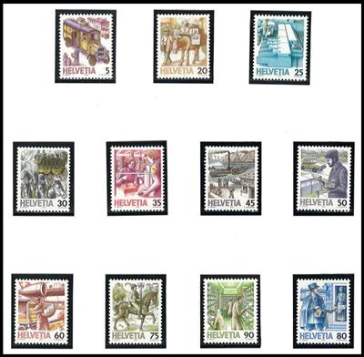 ** - Sammlung Schweiz ca. 1964/2012 (FRANKATURWARE), - Briefmarken und Ansichtskarten