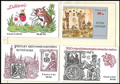 ** - Sammlung Tschechien 1993/2012 mit Kleinbögen, - Stamps and postcards