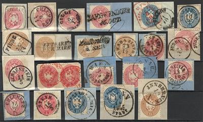 Briefstück - Österr. Ausg. 1863/1864, - Stamps and postcards