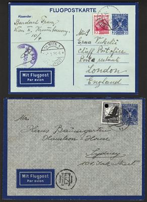 Poststück/Briefstück - Partie Poststücke Österr. meist I. Rep. mit viel Ganzsachen, - Briefmarken und Ansichtskarten