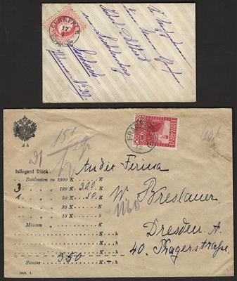 Poststück/Briefstück - Partie Poststücke Österr. Monarchie mit I. Rep. und ein wenig Ostmark, - Francobolli e cartoline