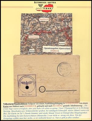 Poststück - Feldpost-Faltbrief eines - Francobolli e cartoline