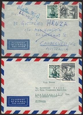 Poststück - Kl. Partie Poststücke Österr. II. Rep., - Briefmarken und Ansichtskarten
