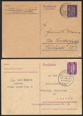 Poststück - Österreich 1945 - Grazer - Francobolli e cartoline