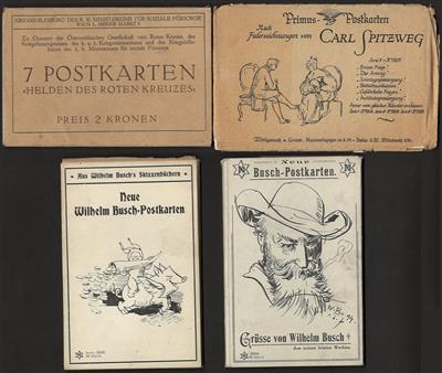 Poststück - Partie AK noch in Originalumschlag als Serien: "Neue Wilhelm Busch - Postkarten", - Stamps and postcards