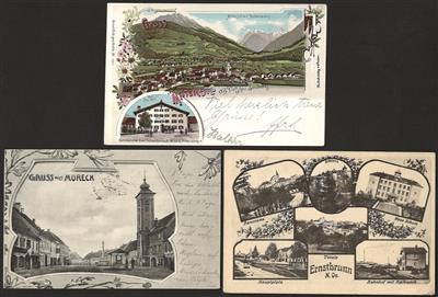 Poststück - Partie AK österr. ab Monarchie - Briefmarken und Ansichtskarten