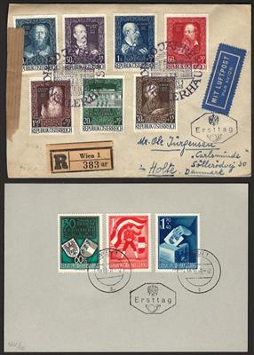 Poststück- Partie moderne Poststücke Österr. II. Rep., - Stamps and postcards