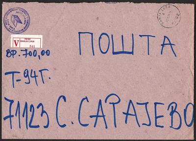 Poststück - Partie Poststücke modernes Bosnien, - Známky a pohlednice