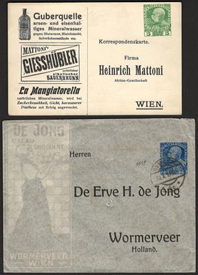 Poststück - Partie Poststücke Österr. ab Monarchie, - Briefmarken und Ansichtskarten