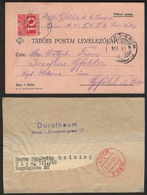 Poststück - Partie Poststücke Österr. ab Monarchie, - Briefmarken und Ansichtskarten