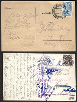Poststück - Partie Poststücke Österr. ab Monarchie - meist auf Ansichts- und Motivkarten, - Briefmarken und Ansichtskarten