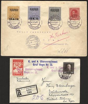 Poststück - Partie Poststücke Österr. Monarchie u.a. mit Ganzsachen, - Briefmarken und Ansichtskarten