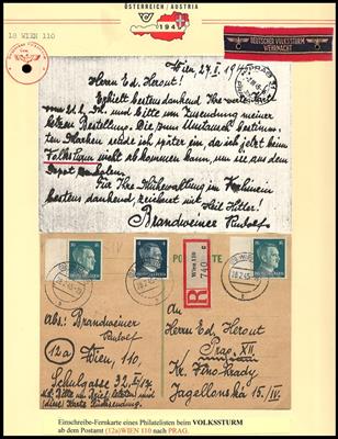 Poststück - Volkssturmpost auf dem - Stamps and postcards