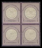 */** - D.Reich Nr. 16 im Viererbl., - Stamps and postcards