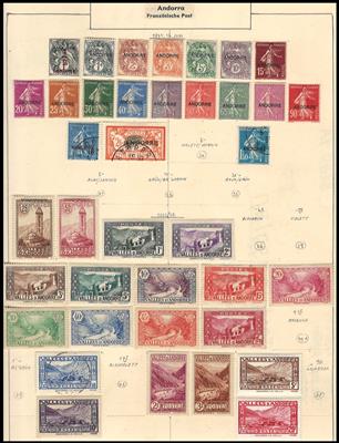 .gestempelt/*/(*) - Alte Sammlung Monaco mit Schweiz - Luxemburg - Andorra - Frankreich, - Stamps and postcards