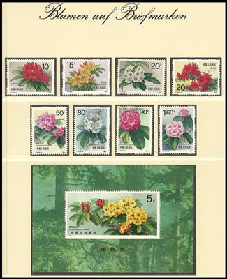 **/gestempelt - Motivsammlung "Pflanzen", - Stamps and postcards