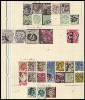 .gestempelt/*/(*) - Partie alte Teilsammlungen div. Europa mit Großbrit. - Malta - Niederlande - Dänemark etc., - Stamps and postcards