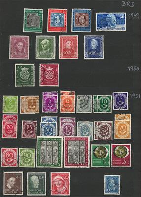 .gestempelt/*/** - Partie BRD ab 1949, - Stamps and postcards