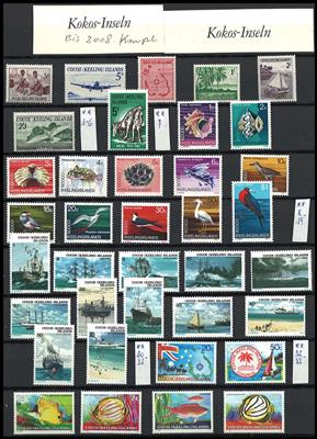 **/*/gestempelt - Partie Übersee mit Christmas Island - Cocos Islands - Cook Islands, - Briefmarken und Ansichtskarten