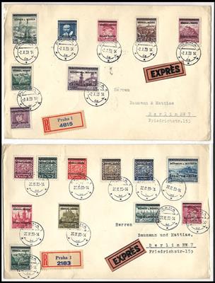 **/*/gestempelt/Poststück/Briefstück - Reichh. Sammlung Protektorat Böhmen  &  M., - Stamps and postcards