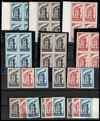 **/gestempelt/Poststück - Sammlung Europa Gemeinschaftsausg. CEPT ab 1954, - Známky a pohlednice
