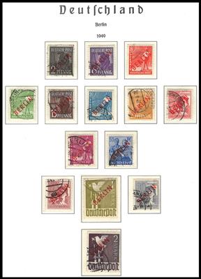 .gestempelt - Sammlung Berlin 1949/1990, - Stamps and postcards