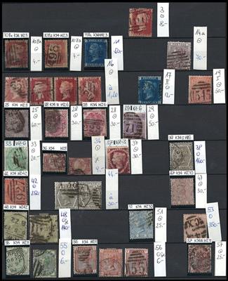 .gestempelt/*/** - Sammlung Großbrit. mit etwas Gebieten, - Stamps and postcards