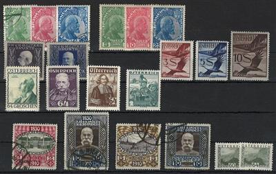 .gestempelt/* - Sammlung Österr. ca. 1890/1927 mit Ausg. 1910 gestempelt, - Stamps and postcards