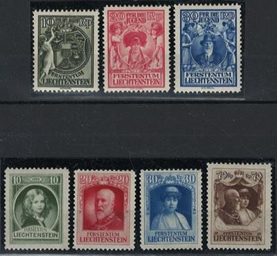 ** - Liechtenstein Nr. 90/93, - Stamps and postcards