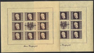 ** - Österr. - RENNERBLOCK, - Stamps and postcards