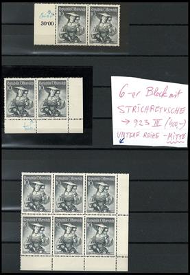 ** - Partie Trachten II meist Plattenfehler, - Stamps and postcards