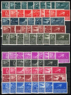 **/* - Partie Vignetten zur WIPA 1933, - Briefmarken und Ansichtskarten