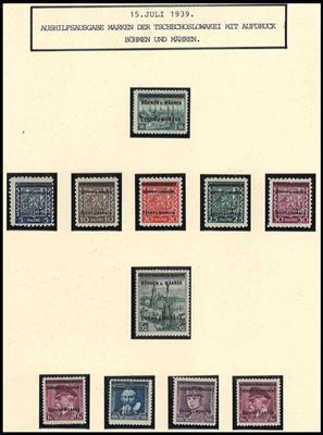 **/Poststück - Sammlung D. Bes. Böhmen &  M. auch mit Sonderbelegen, - Známky a pohlednice