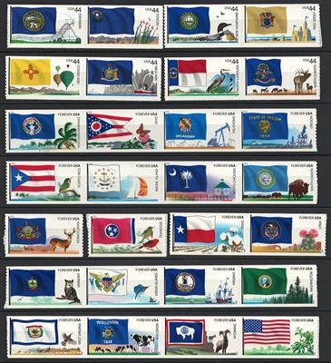 **/* - Reichh. Partie USA mit vielen modernen Ausg., - Stamps and postcards