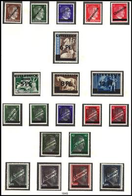 **/* - Sammlung Österr. ca. 1945/1970 u.a. mt Gitter - Trachten II etc., - Stamps and postcards