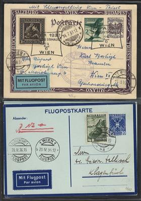 Poststück - Österr. 1933 - LP 2 Sonderflug-Karte - Stamps and postcards