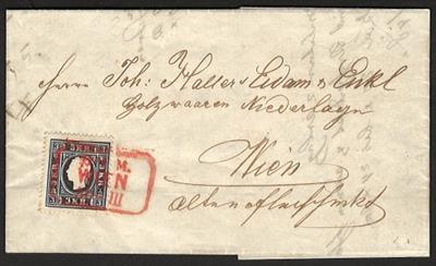 Poststück - Österr. Nr. 11II auf Forwarderbrief (in Rzeszow geschrieben), - Francobolli e cartoline