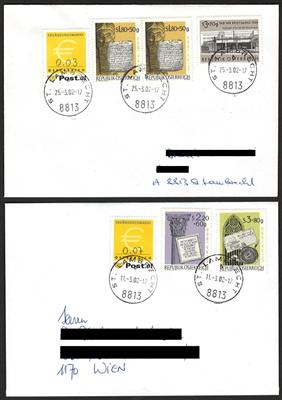 Poststück - Österr. Partie Poststücke ca. 1875/2002, - Stamps and postcards