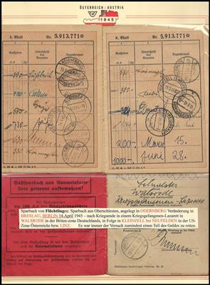 Poststück - Österr. Postsparkasse aus den Umbruchtagen 1945, - Briefmarken und Ansichtskarten