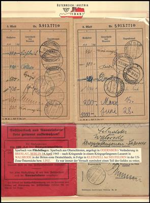 Poststück - Österr. Postsparkasse aus den Umbruchtagen 1945, - Známky a pohlednice