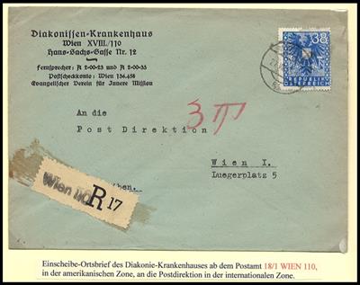 Poststück - Österreich 1945 - Kirchliche Postbelege aus den Bezirken 12/Perchtholdsdorf/ Vösendorf etc., - Známky a pohlednice