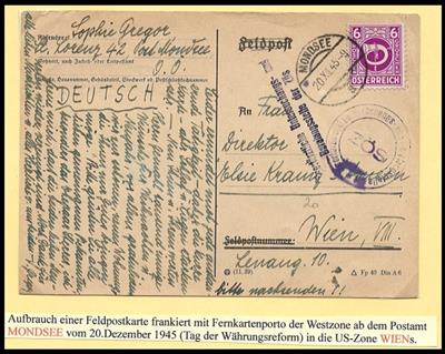 Poststück - Österreich 1945 - Kirchliche Postbelege aus OÖ, - Známky a pohlednice