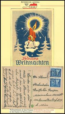 Poststück - Österreich 1945 - Kirchliche Postbelege aus Tirol und Salzburg, - Francobolli e cartoline