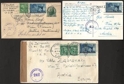 Poststück - Partie ältere Ausg. USA - Známky a pohlednice