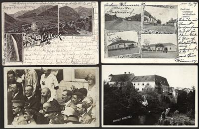 Poststück - Partie AK div. Österr. u.a. mit Landeck - Grieskirchen - Grafendorf, - Stamps and postcards