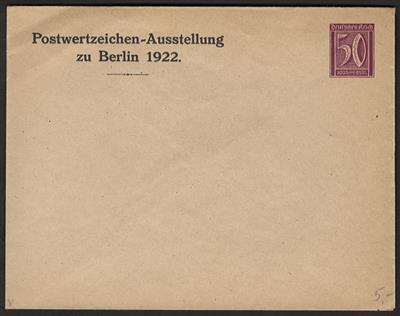 Poststück - Partie Ganzsachen D.Reich 1873-1924, - Stamps and postcards