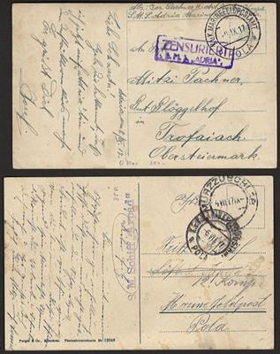 Poststück - Partie Österr. Feldpost - Stamps and postcards