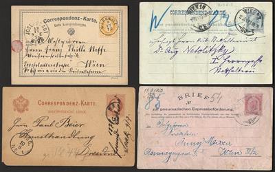 Poststück - Partie Poststücke meist Österr. Monarchie, - Briefmarken und Ansichtskarten