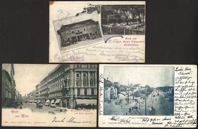 Poststück - Über 50 ansichtskarten - Známky a pohlednice