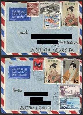 Poststück - Ungewöhnliche BelegMischung u.a. Hong Kong, - Briefmarken und Ansichtskarten